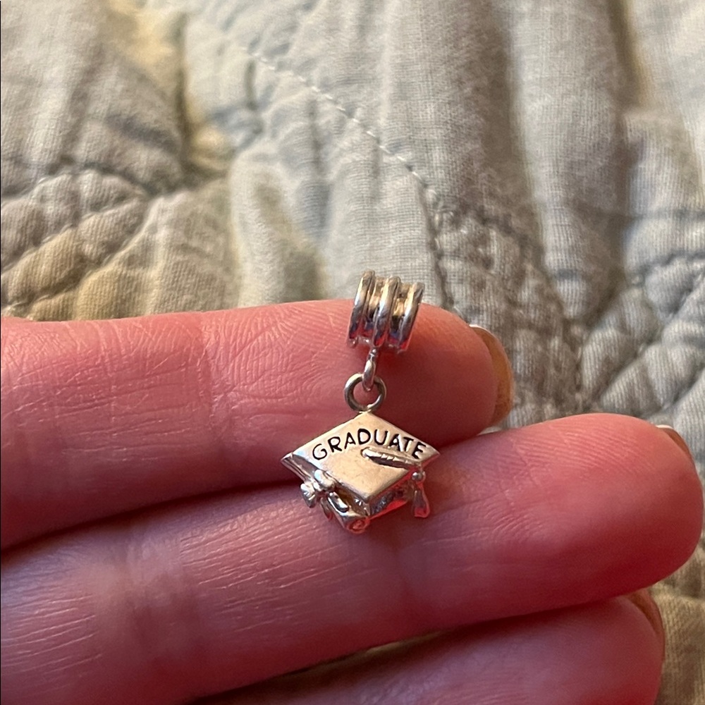 🎓Sterling Graduation Cap Charm / Pandora style🎓